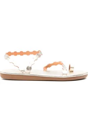Ancient Greek Sandals Sandales plates en cuir