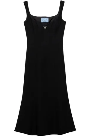 Prada Robe mi-longue à manches courtes