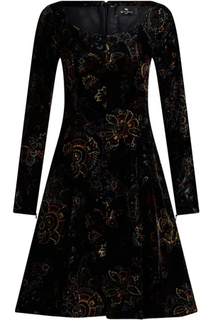 Etro Robe courte imprimée à taille ceinturée