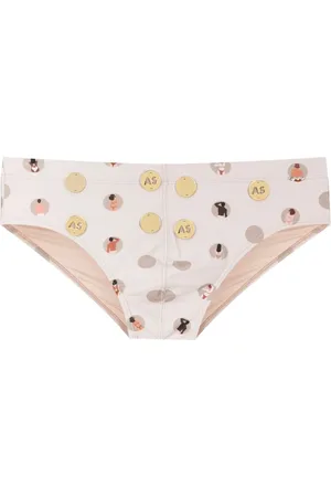AMIR SLAMA Short de bain à imprimé graphique