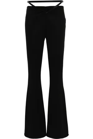 Courrèges Pantalon évasé à taille ceinturée