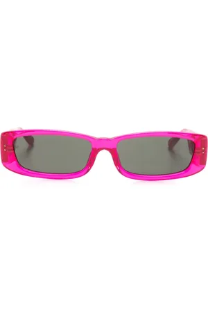 Linda Farrow Lunettes de soleil Talita à monture rectangulaire