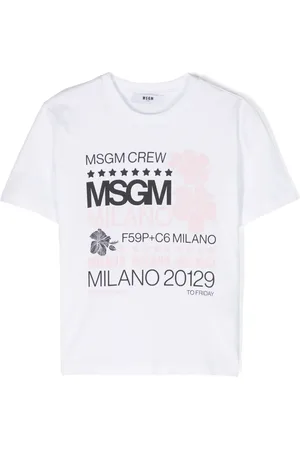 Msgm T-shirt en coton à logo imprimé