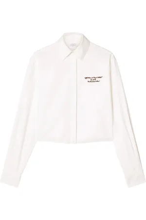 OFF-WHITE Chemise brodée en popeline