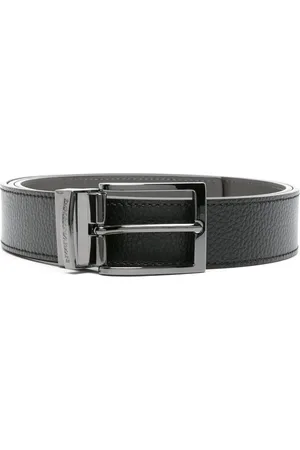 Emporio Armani Ceinture en cuir à design réversible