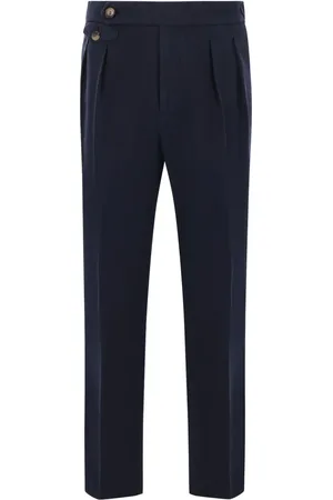 Brunello Cucinelli Pantalon court à détails plissés