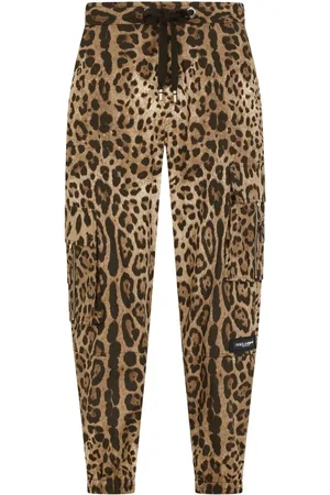 Dolce & Gabbana Pantalon de jogging à imprimé léopard