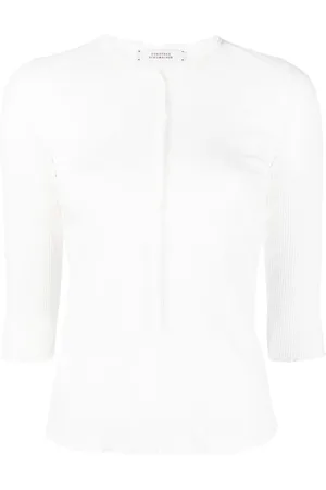 Dorothee Schumacher T-shirt nervuré à col tunisien