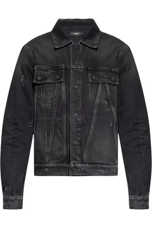 AMIRI Veste en jean à effet usé