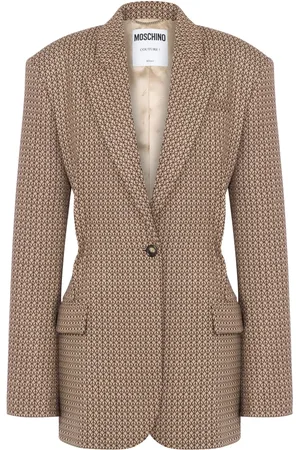 Moschino Blazer à logo imprimé