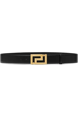 VERSACE Ceinture Greca en cuir