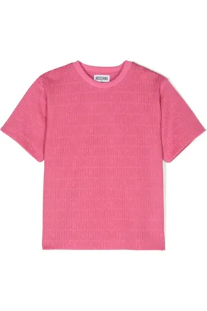 Moschino T-shirt à logo intarsia