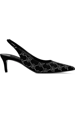 Philipp Plein Escarpins monogrammés à bride arrière 50 mm