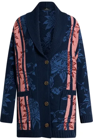 Etro Cardigan long à taille ceinturée