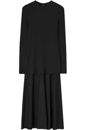 Jil Sander Robe mi-longue à design superposé