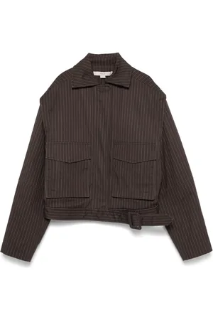 REMAIN Veste bomber à fines rayures
