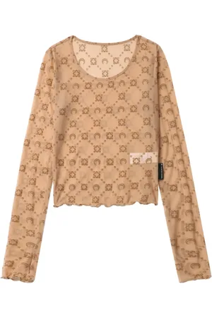 Marine Serre Haut à motif monogrammé