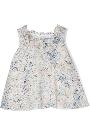 Simonetta Blouse sans manches à fleurs