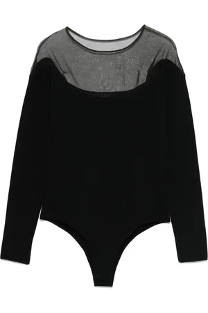 MUGLER Body à empiècement transparent