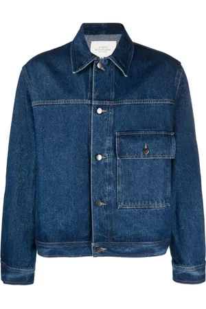 STUDIO NICHOLSON Veste en jean à poches plaquées