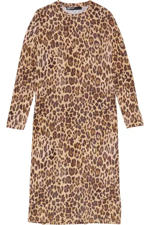 Bimba y Lola Robe mi-longue à imprimé léopard