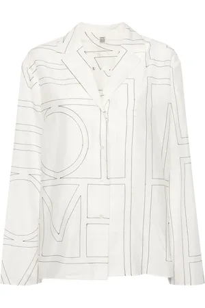 Totême Chemise à motif monogrammé brodé
