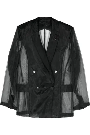 Patrizia Pepe Blazer transparent à boutonnière croisée