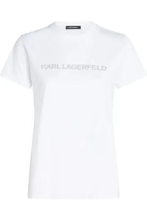 Karl Lagerfeld T-shirt à appliqué pailleté
