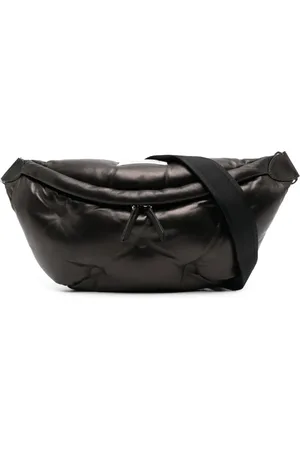 Maison Margiela Sac banane en cuir à patch logo