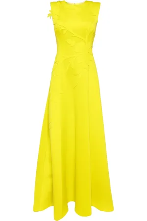 Saiid Kobeisy Robe longue à fleurs brodées