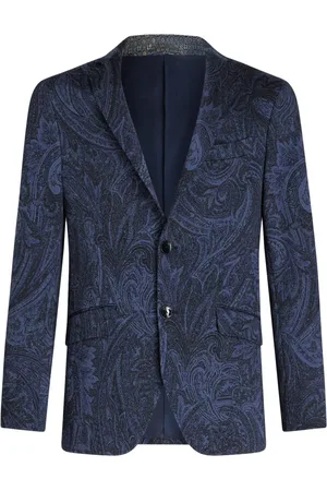 Etro Blazer boutonné à imprimé cachemire