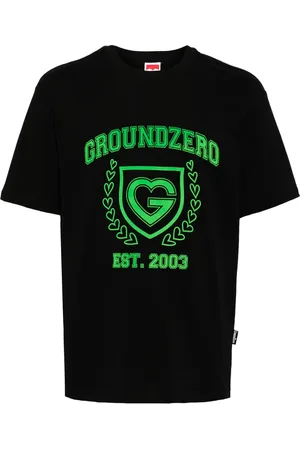 Ground Zero T-shirt en coton à logo imprimé