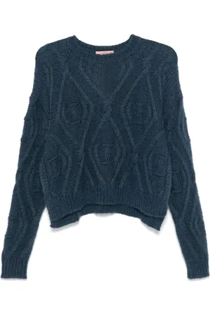 Twin-Set Pull à logo embossé