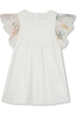 Chloé Robe en coton biologique à manches courtes