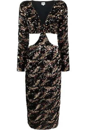 MaryJane Claverol Robe mi-longue à sequins