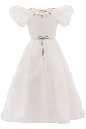 Tulleen Robe Raineri à manches bouffantes