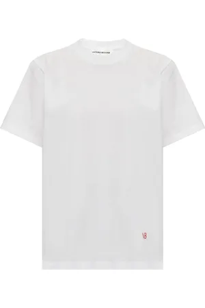 Victoria Beckham T-shirt en coton à logo brodé