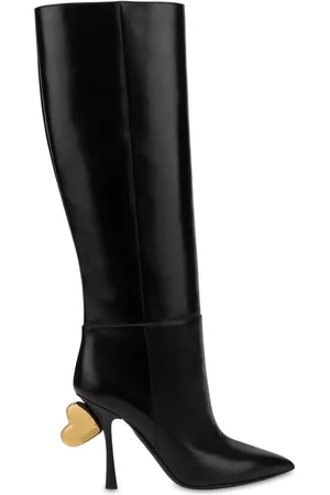 Moschino Bottes à talon biseauté