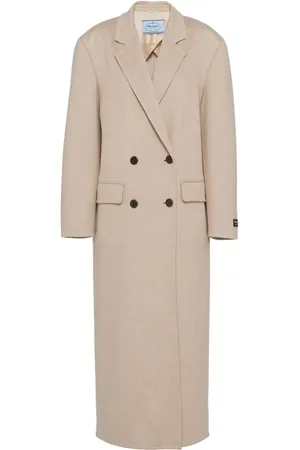 Prada Manteau en cachemire à boutonnière croisée