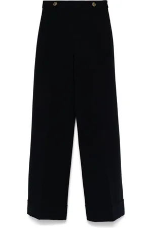 Twin-Set Pantalon cady à taille haute