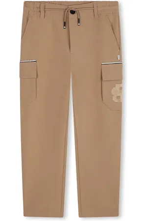 HUGO BOSS Pantalon droit à logo appliqué