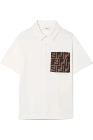 Fendi Polo en coton à épaules tombantes