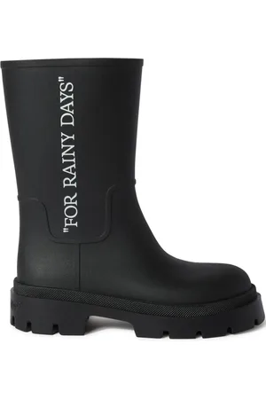 OFF-WHITE Bottes à slogan imprimé