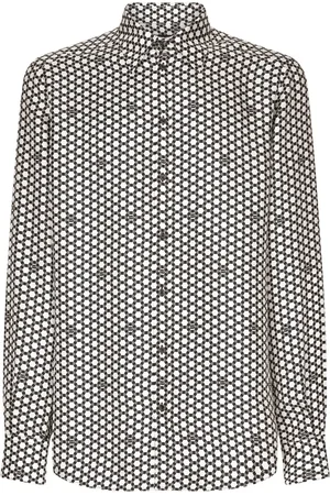 Dolce & Gabbana Chemise en soie à imprimé géométrique