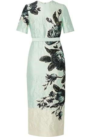 Erdem Robe mi-longue à manches courtes