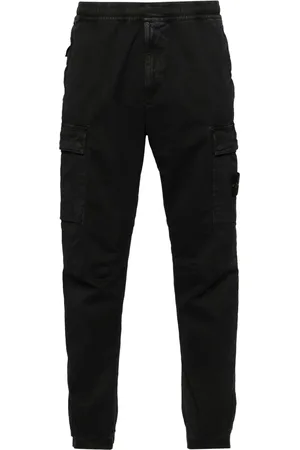 Stone Island Pantalon cargo à patch Compass