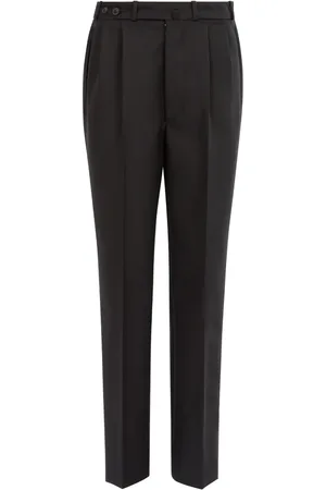 Maison Margiela Pantalon en laine à coupe droite