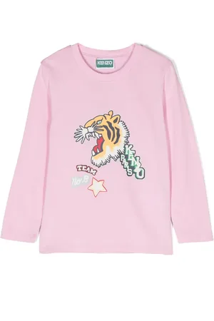Kenzo T-shirt en coton à imprimé graphique