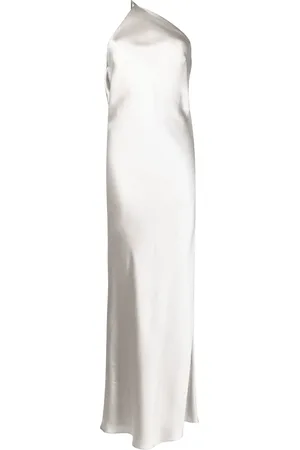 Michelle Mason Robe mi-longue à design asymétrique à une épaule