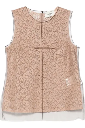 Fendi Débardeur à fleurs en dentelle